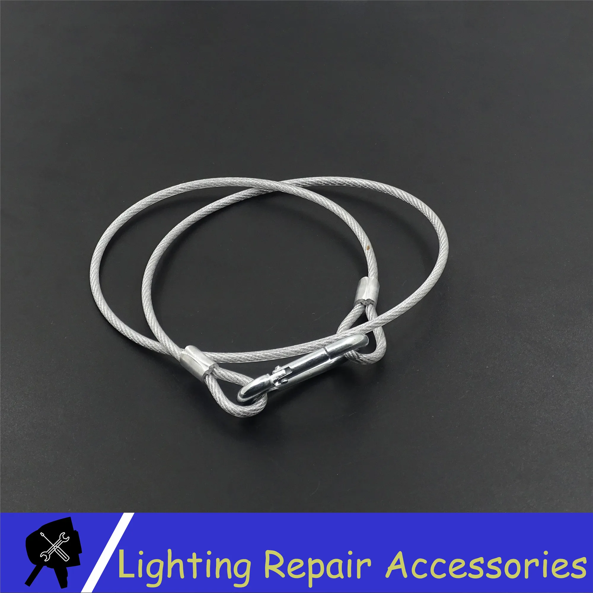 Safety Cable Steel Wire load 40kg Stage Light 5MM*800MM Ropes 80CM Security For Led Moving Head | Лампы и освещение