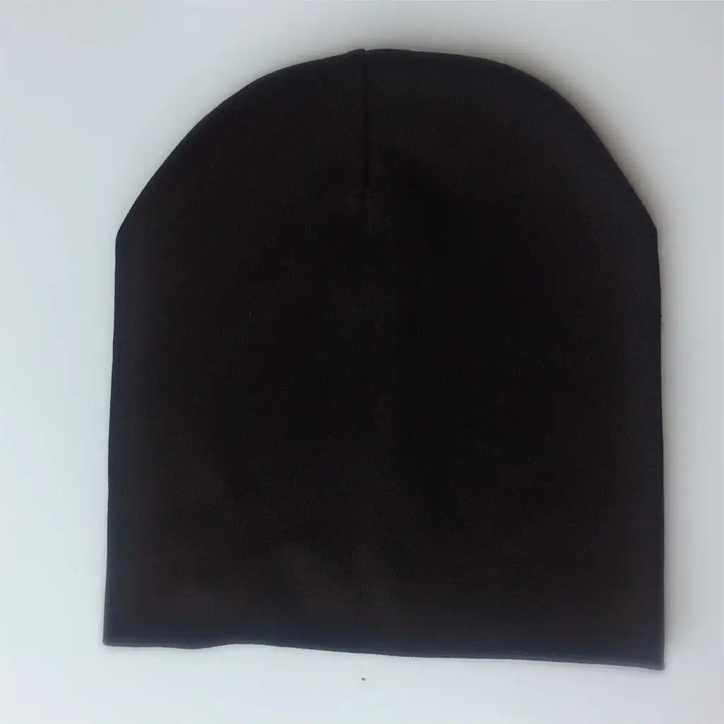 black spring winter Toddler infant Kids children baby cotton colorful roccoon hat cap beanie skullies for girls and boys newborn - Цвет: black