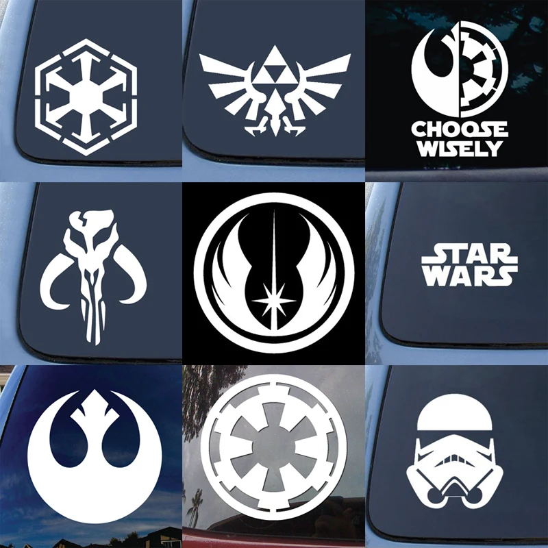 9 шт./лот американский фильм Star Wars логотип Тюнинг автомобилей Прохладный Смешные