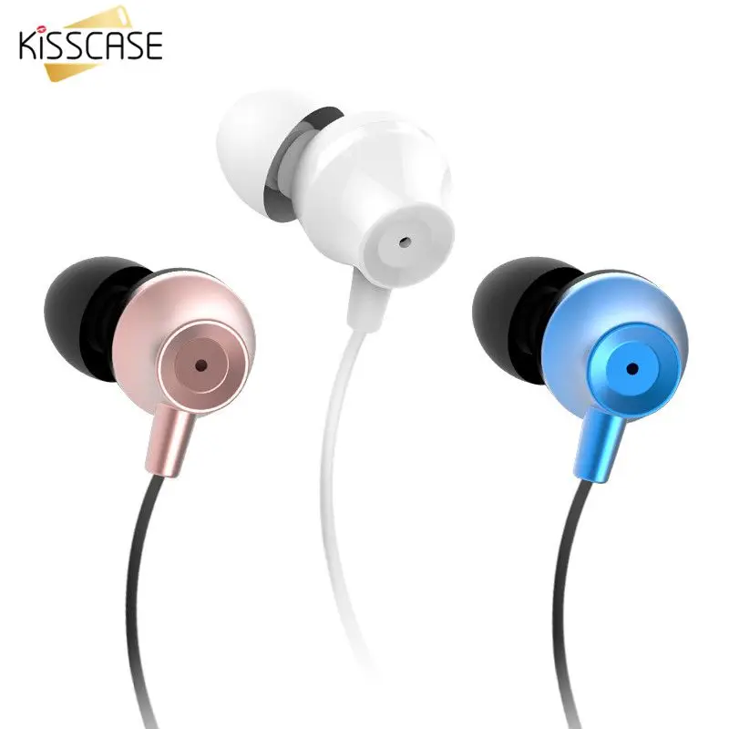 KISSCASE наушники вкладыши с микрофоном 3 5 мм спортивные для Xiaomi iPhone huawei гарнитуры fone