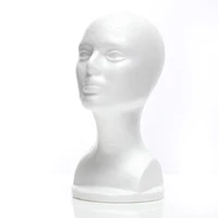 hot styrofoam mannequin foam head model glasses hat wig display stand