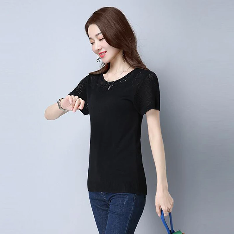 Женская трикотажная футболка летняя красная | одежда