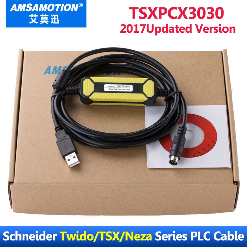 TSXPCX3030-C TSXPCX3030 подходящий Кабель для программирования Schneider TSX/Neza/Twido/Nano PLC - Цвет: 2017Updated Version