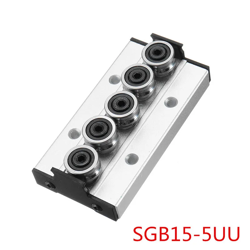 SGR15-500L с SGB15-3UU SGB15-5UU скользящий блок встроенный двойной осевой валик линейной направляющей подходит для станка с ЧПУ