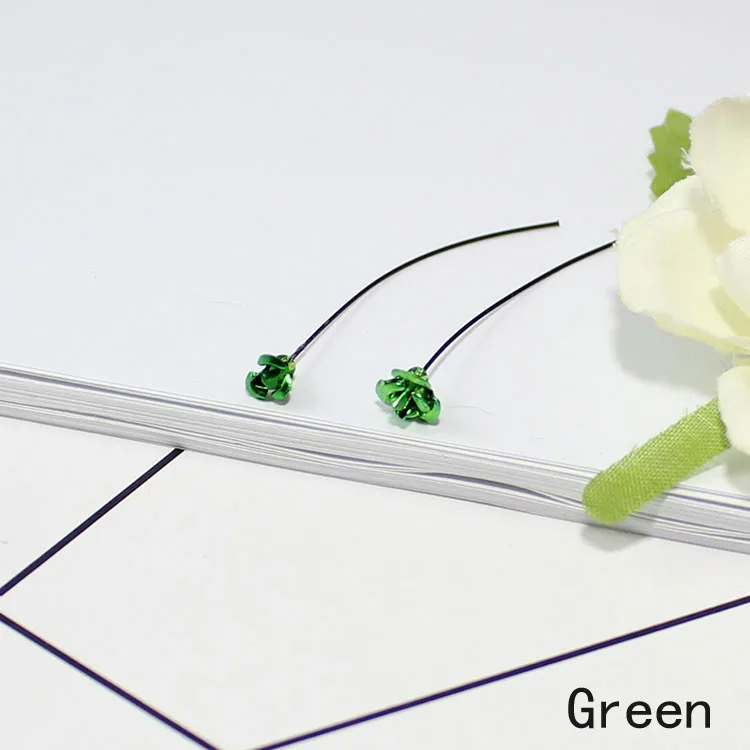 Small-Green 15 шт Красочный мини декор в виде цветка розы для наполнителя флакон с рисом стекло Желая бутылка Шарм Кулон - Окраска металла: Small-Green