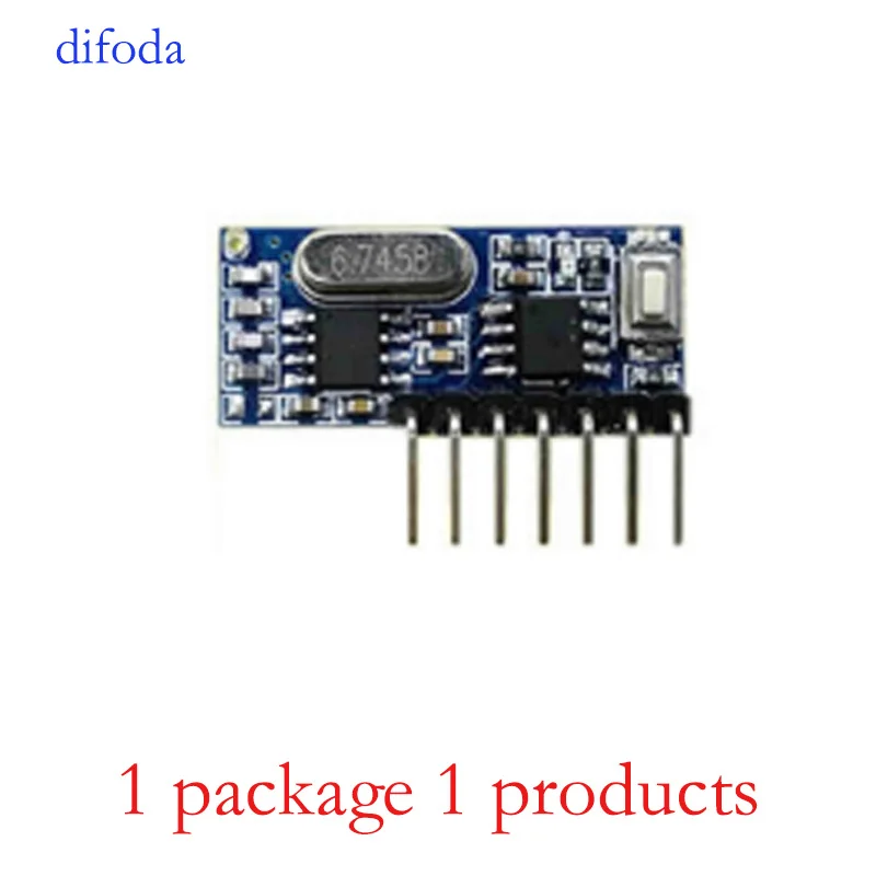 1 package 1 products 5 шт. 433 МГц беспроводной пульт дистанционного управления 4CH RF реле EV1527 обучающий модуль кодирования для светильник-релейный приемник Diy Kit - Цвет: 1 package 1 products