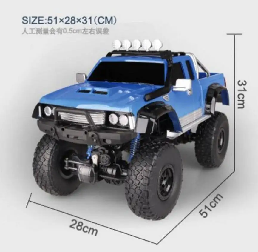 Модель электрического грузовика для пикапа Масштаб 2 4G 1:8 большой 4WD 4 колесный