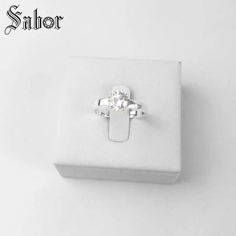 Классические круглые обручальные кольца из циркония модные ювелирные изделия