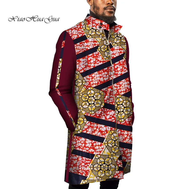 13 Африканская мужская длинная куртка Дашики мужская одежда Африканский Воск Фабричный блейзер пальто высокого качества большого размера в африканском стиле мужская одежда WYN893 - Цвет: 13