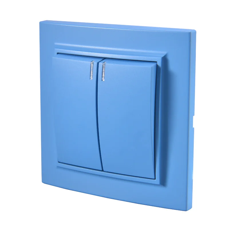 Высветильник ель света небесно голубой Двухкнопочный с индикатором европейская