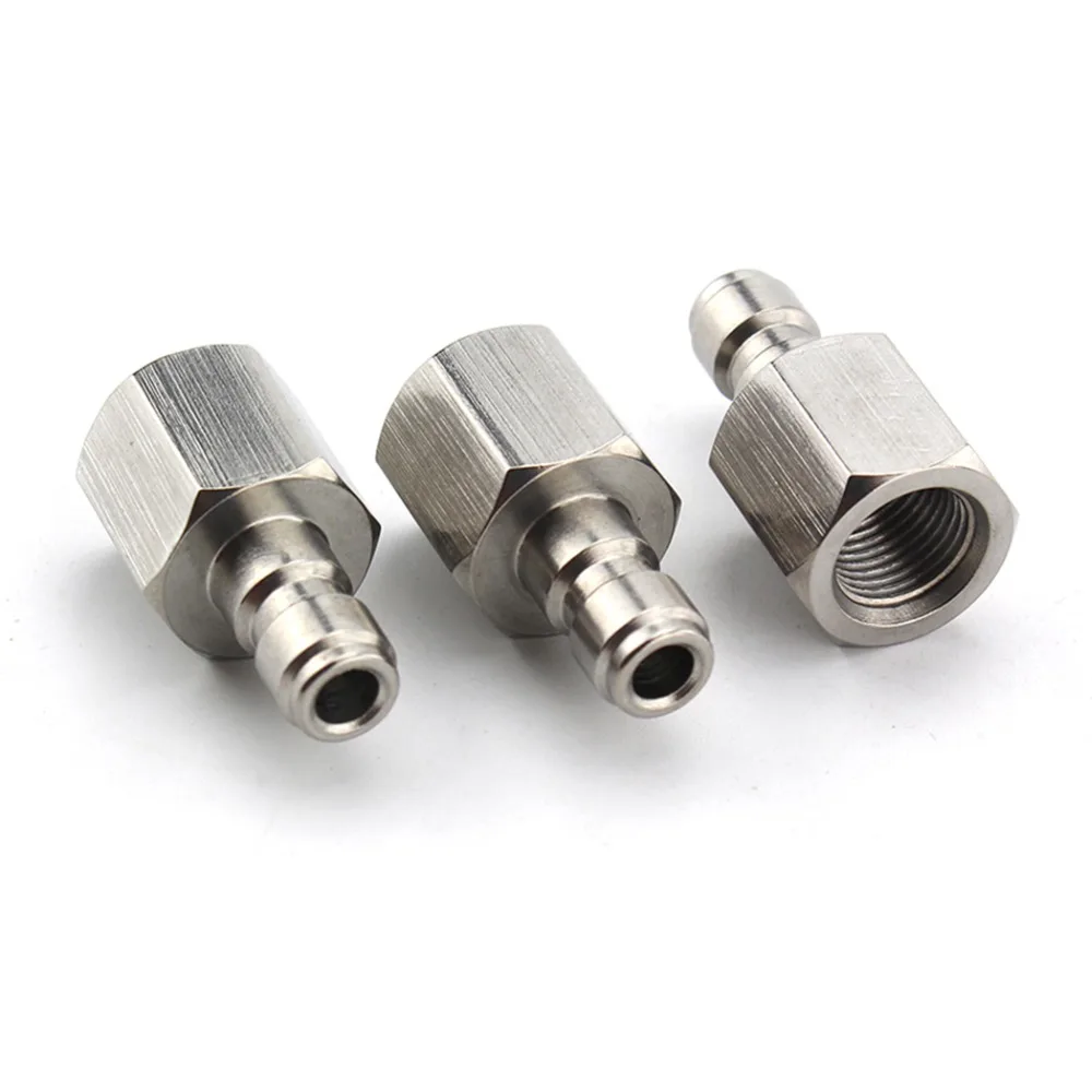 PCP ВВС Пейнтбольного ружья Quick гнездовой разъем 1/8BSPP 1/8NPT M10x1 Нержавеющая сталь