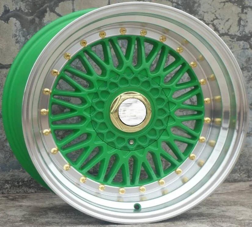 Зеленый BS RS 17 дюймов 17x7,5 17x8,5 17x10,0 4x100 4x108 4X114,3 5X100 5x112 5x114,3 литые диски Диски
