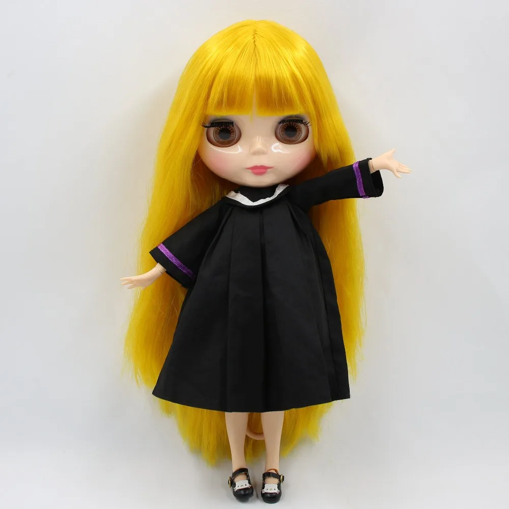 Ледяная кукла DBS Blyth 1/6 bjd сустав тело белая кожа 30 см 280BL3038 жёлтые волосы голые