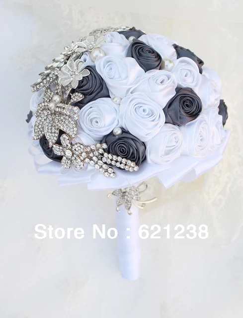 8-дюймовый букет из синих и бежевых роз многоцветная ручная работа на выбор для