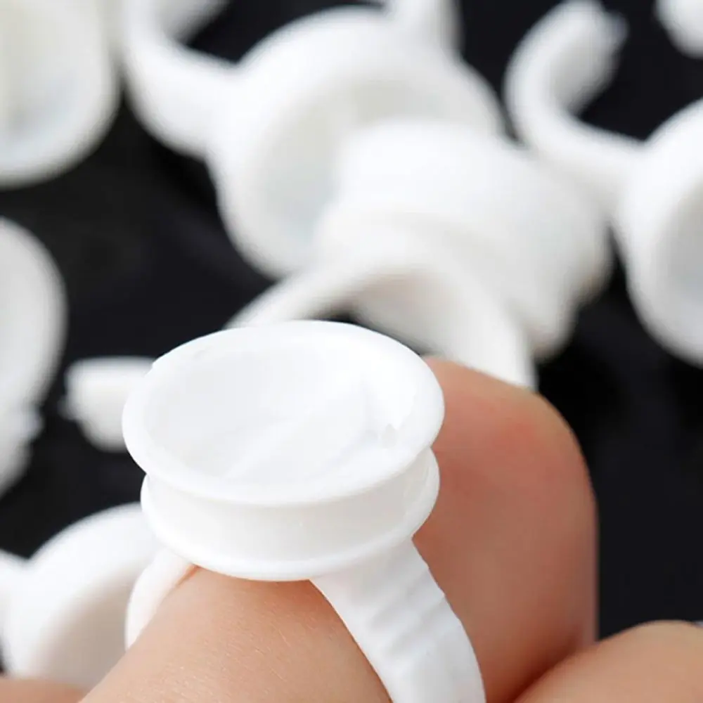 100 шт модный одноразовый держатель для наращивания ресниц кольца пластиковый