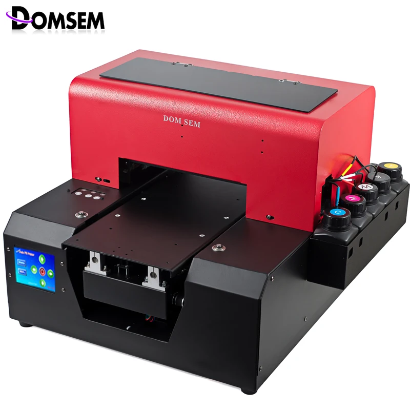 DOMSEM UV планшетный принтер с 3D текстурированным рельефным тиснением для стекла пластик кожа ПВХ металлический чехол для телефона DTG ткань печать