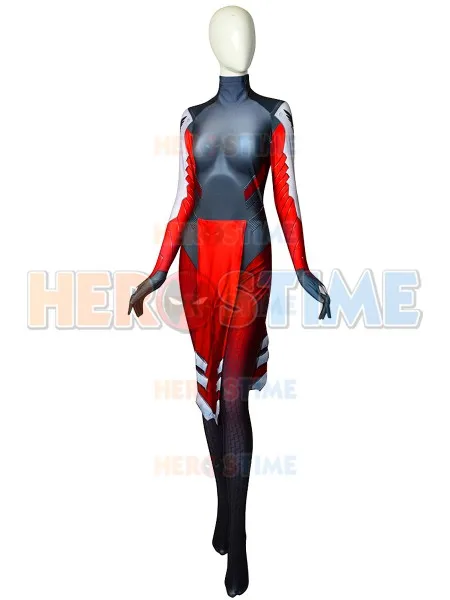 Костюм для косплея Overwatch Mercy костюм супергероя из красной кожи Зентаи на Хэллоуин