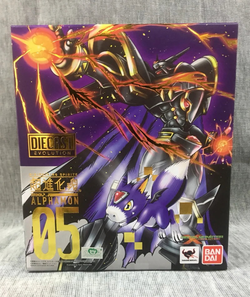 100% Оригинальный BANDAI Tamashii Наций Digivolving Spirits 05 фигурка-Alphamon | Игрушки и хобби
