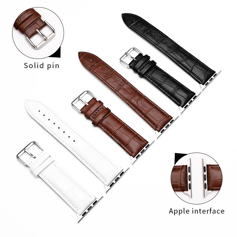 Ремешок из натуральной кожи для iWatch 1 2 3 Series|Ремешки часов| |