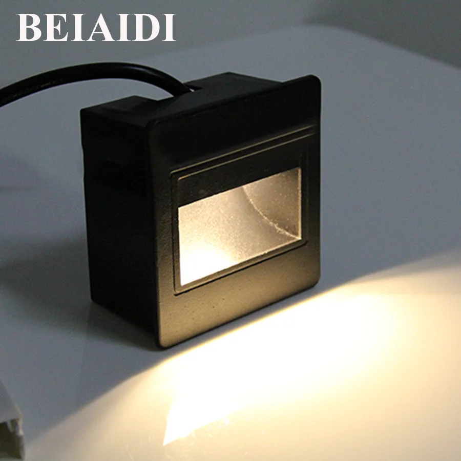 

BEIAIDI 6pc Waterproof LED Corner Lamp Step Stair Light 3W 5W High-end Villa Hotel embedded LED Footlights Outdoor Stairway Lamp