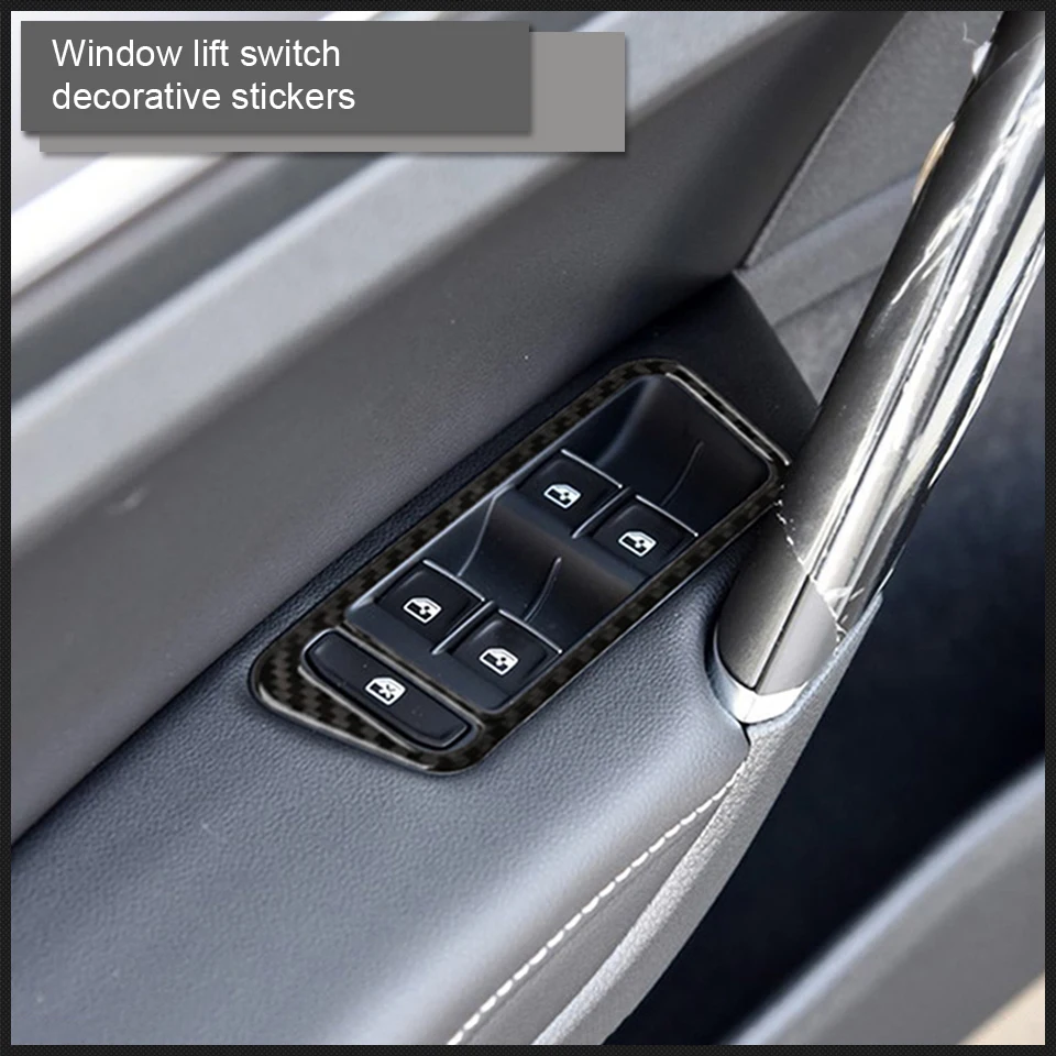 Центральная консоль AC, наклейки из углеродного волокна для Volkswagen VW Golf 7 GTI R GTE GTD MK7 2013- LHD, аксессуары для стайлинга автомобилей