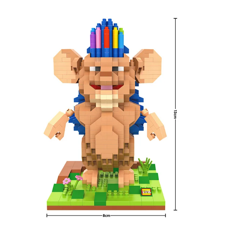 LoZ Алмазные блока Бобби Ежик колючий жизнь животных модель фильм Micro Building Block