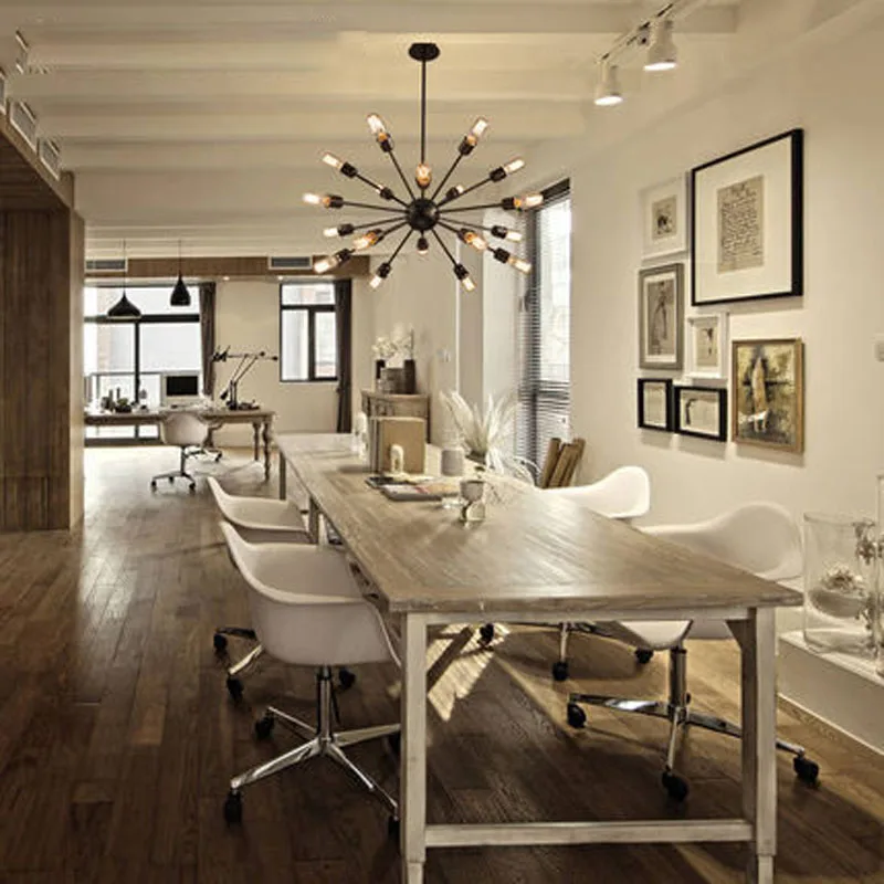 Современная Скандинавская промышленная люстра Эдисона винтажная Подвесная