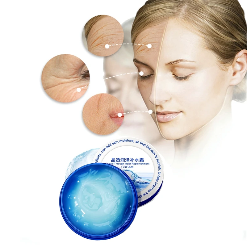 

Filling Water Moisturizer Face Cream Anti Aging Remove Wrinkle Vitamin E Collagen Smooth Coarse Pore Whitening Cream Anti-Acne