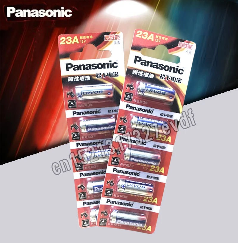 10 шт./лот оригинальные Panasonic LRV08L-1B5C 12V A23 23A щелочные батареи/сигнала тревоги