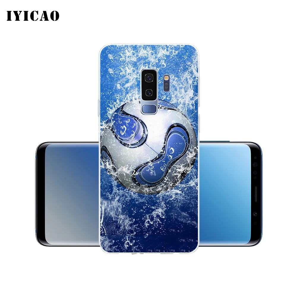 IYICAO Fire Football sky moon Мягкий силиконовый чехол для телефона Samsung Galaxy S10e S10 S9 S8 Plus S7 Edge TPU