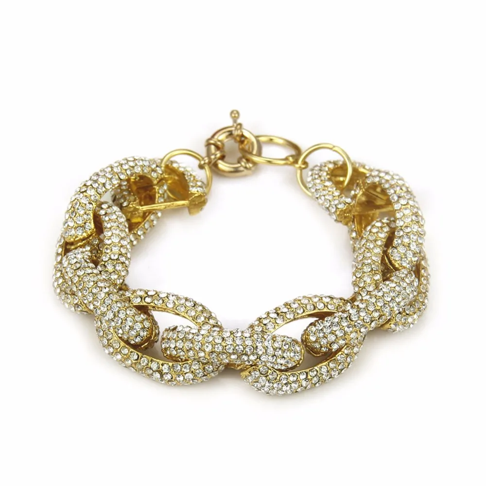 Модный браслет цепочка с кристаллами|chain bracelet|bracelet fashionfashion bracelet |
