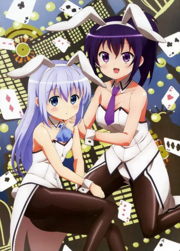 

Это заказ, одностороннее постельное белье аниме Chino & Rize 150*210 см, #39533