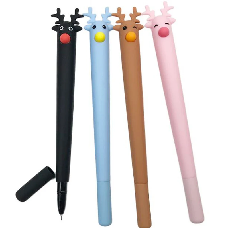Новинка 20 шт. Высококачественная гелевая авторучка с оленем креативная милая