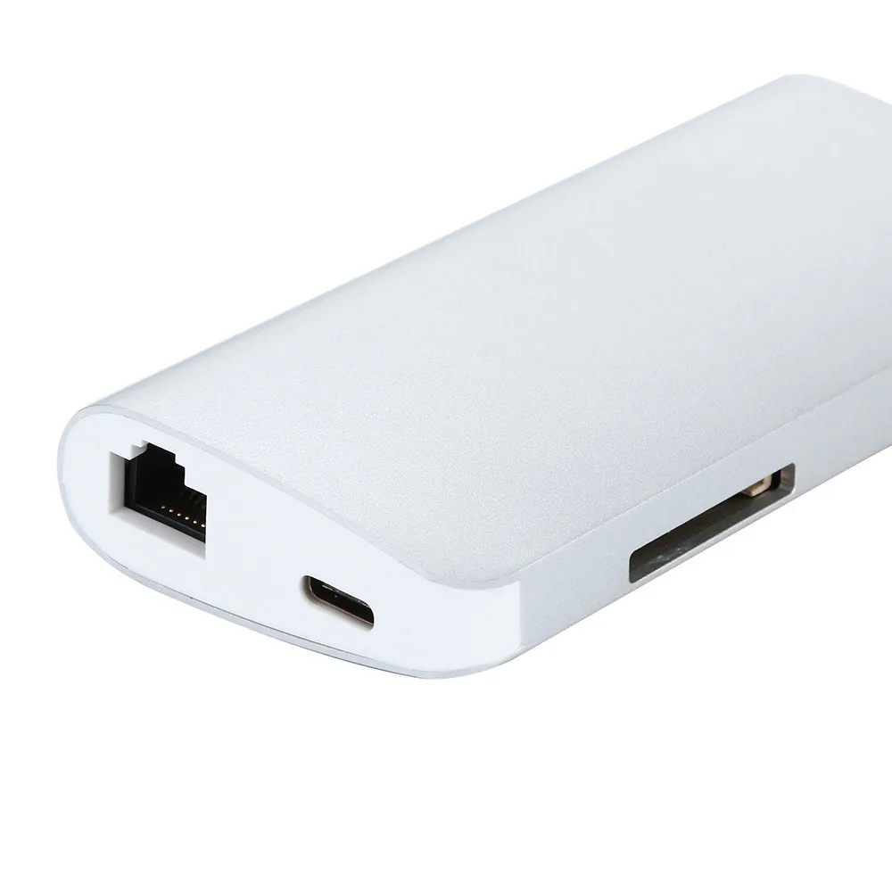 EPULA USB C 8 в 1 к Type Multi 3 0 HDMI RJ45 Ethernet Micro SD TF OTG кардридер Прямая поставка|Кабели HDMI| |