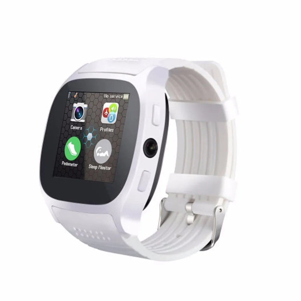 T8 Bluetooth 1 5 дюймов TFT lcd сенсорный экран Смарт-часы с камерой Facebook Whatsapp поддержка SIM TF