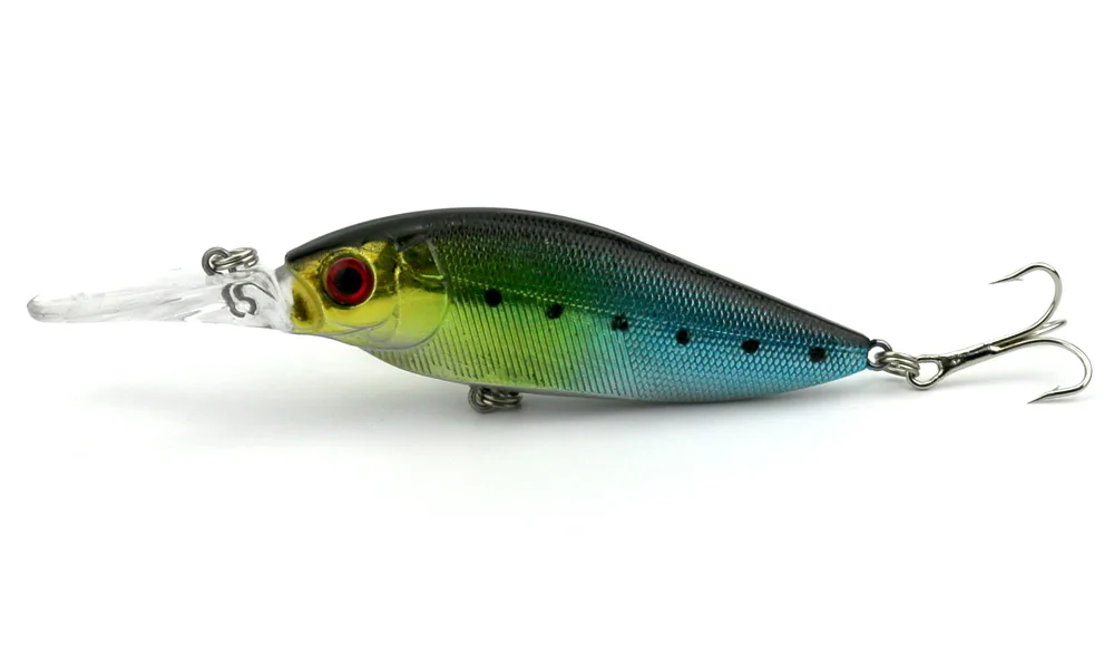 200 шт. Минноу Рыбалка заманить 11 см 7 г воблеры с 4 # Пластик Жесткий Bait Minnow 3D глаза