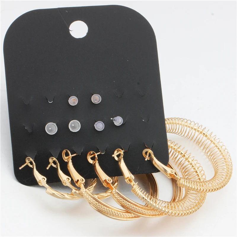 Серьги кольца женские круглые с искусственным жемчугом и кристаллами|fashion hoop