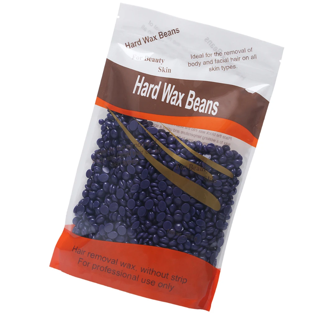No Strip Body Depilatory Hair Cleaner Hot Film Wax Beads Waxing Removal Beans 2x300g (Lavender) | Красота и здоровье