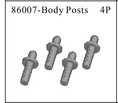 Запчасть для HSP 86007 передние кузова 1/16th EC автомобильные детали 94186 /94187 Прямая
