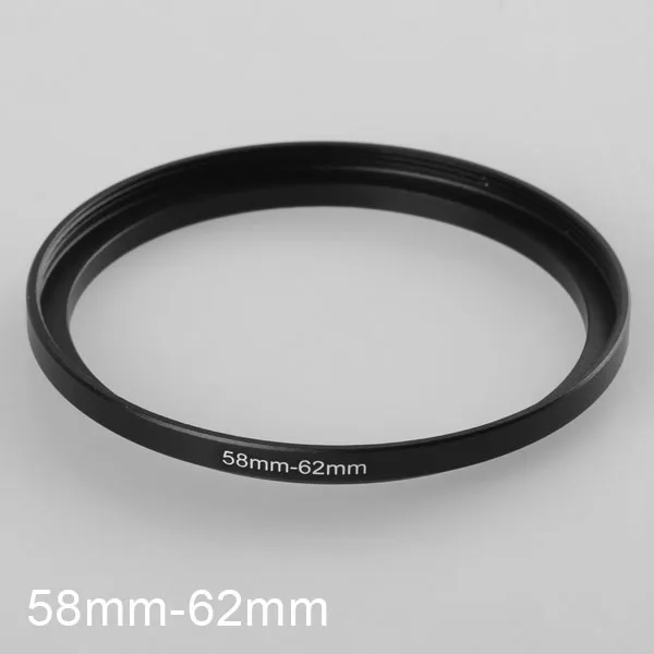 Металлический Адаптер для фильтра объектива камеры 58-62 мм с наружной резьбой 58 на