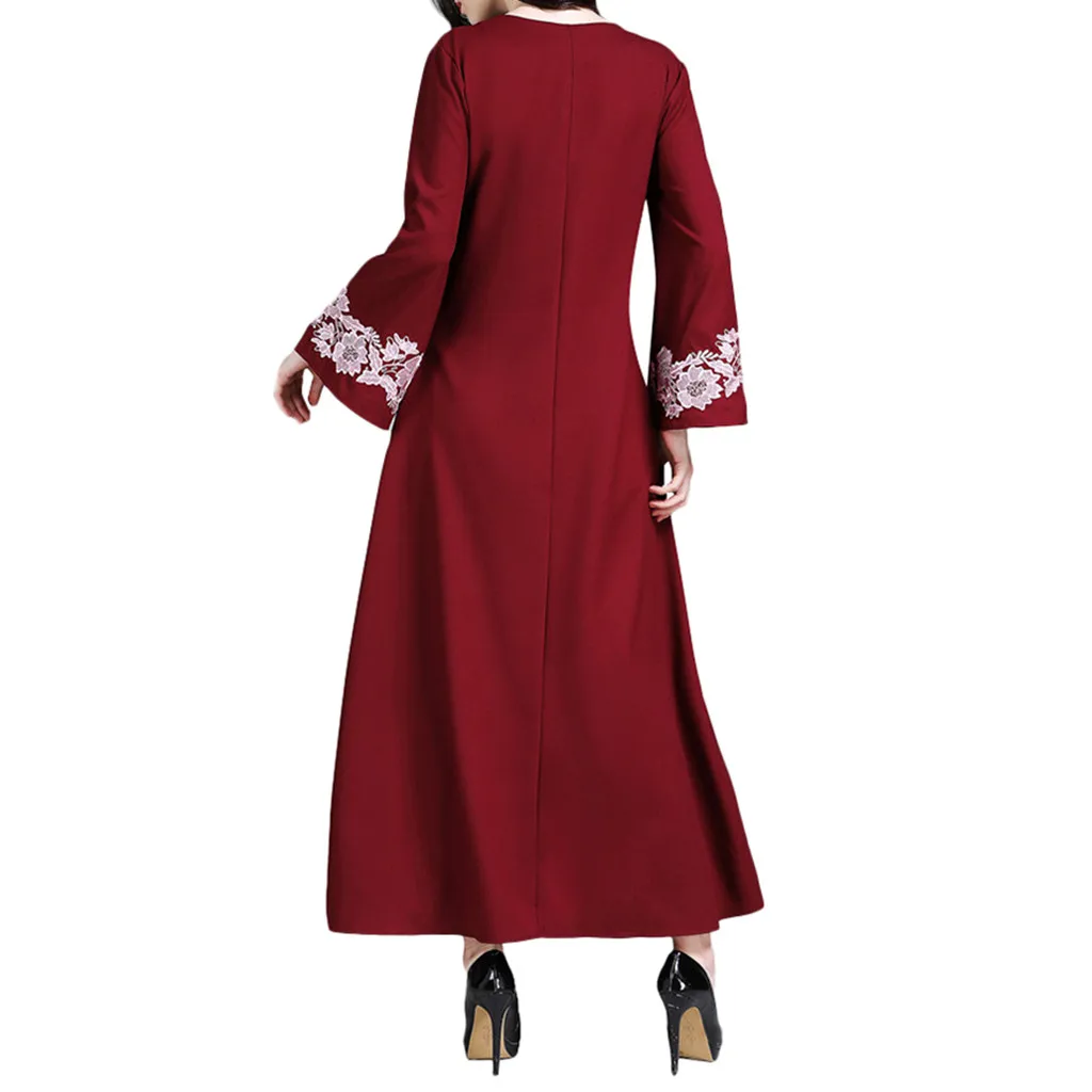 Мусульманское платье мусульманская одежда хиджаб мусульманское Макси с рукавом