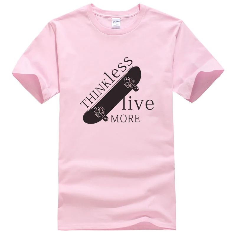 Думаю меньше жить более скейтборд футболка мужские летние топы с короткими