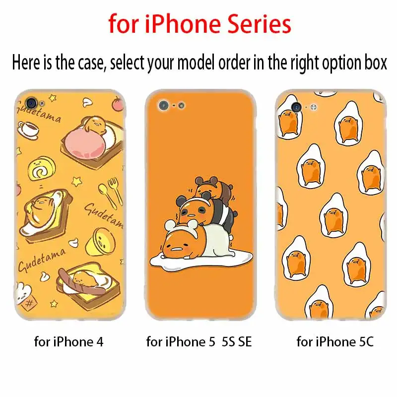 Чехлы для телефонов, силиконовый мягкий чехол для iPhone 11 Pro X XS Max XR 6 6S 7 8 Plus 5 4S SE, Милый Гудетама, ленивое яйцо, чехол Etui