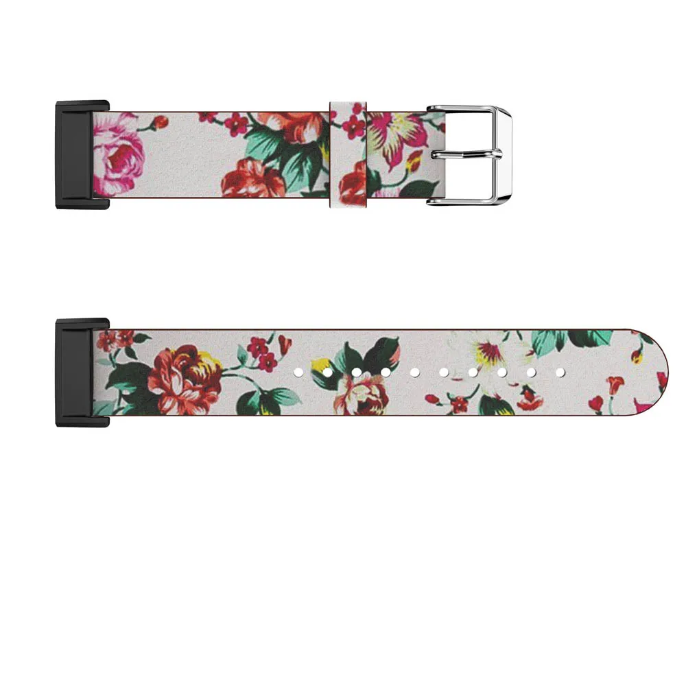 

Printing Leather watchband For Fitbit Charge 3 Smart Accessories Watches Straps replace For Fitbit Charge 3 Bracelet wristband