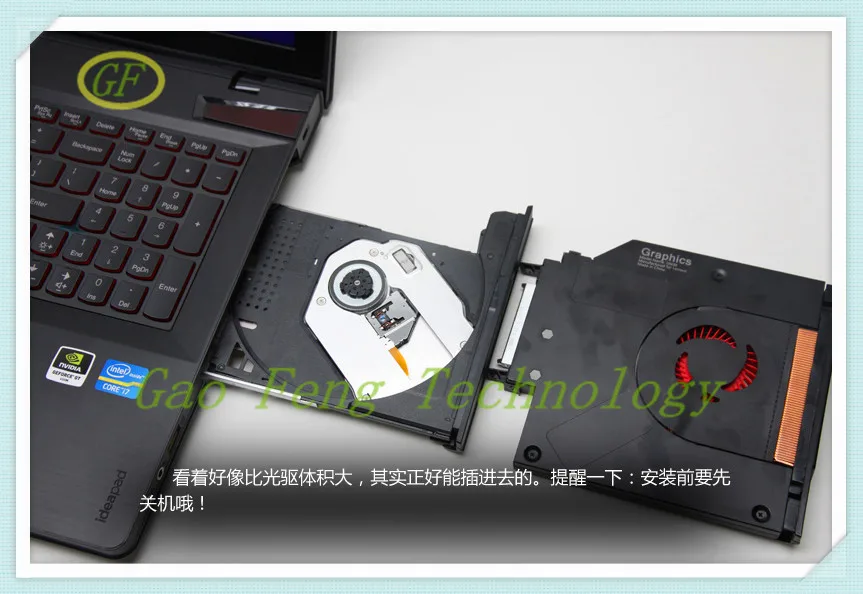 Оптовая продажа для Lenovo IdeaPad Y410P Y400 расширенная видеокарта GT650M SLI внешняя