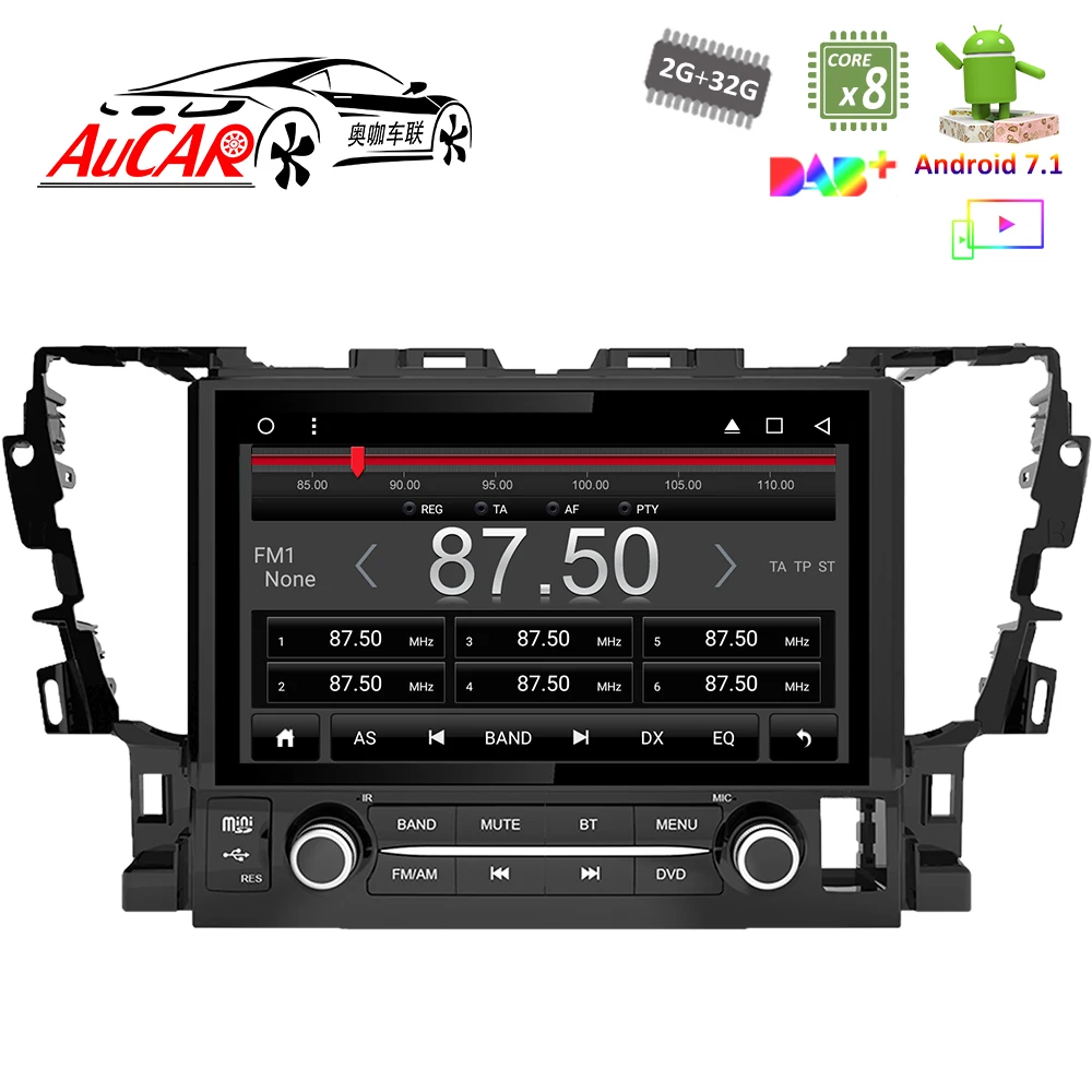 Android 7 1 10 "GPS навигационная система для Toyota Alphard 2015 2017 Восьмиядерный 1024*600 радио с