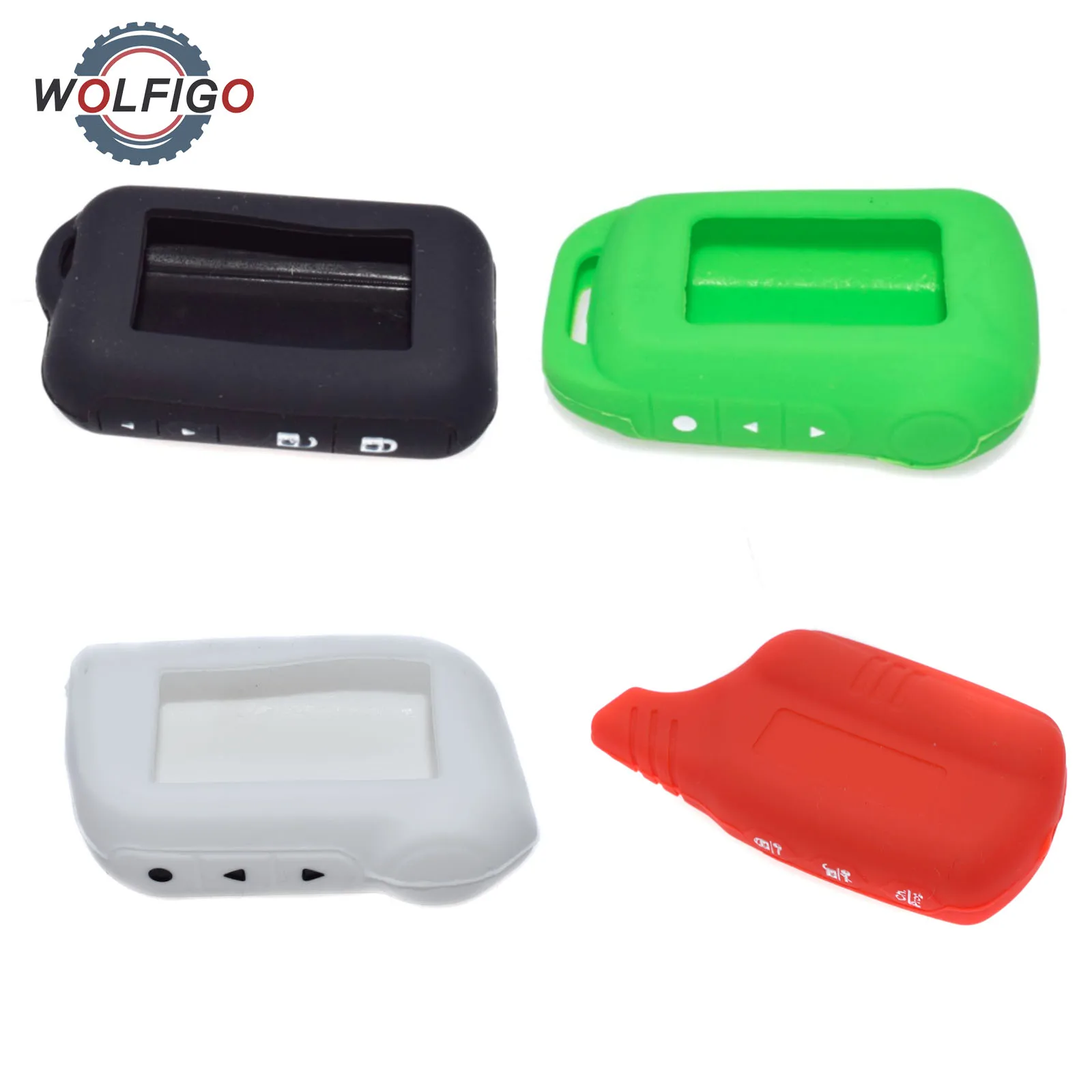 WOLFIGO Новый чехол для автомобильного ключа силиконовый двухсторонней