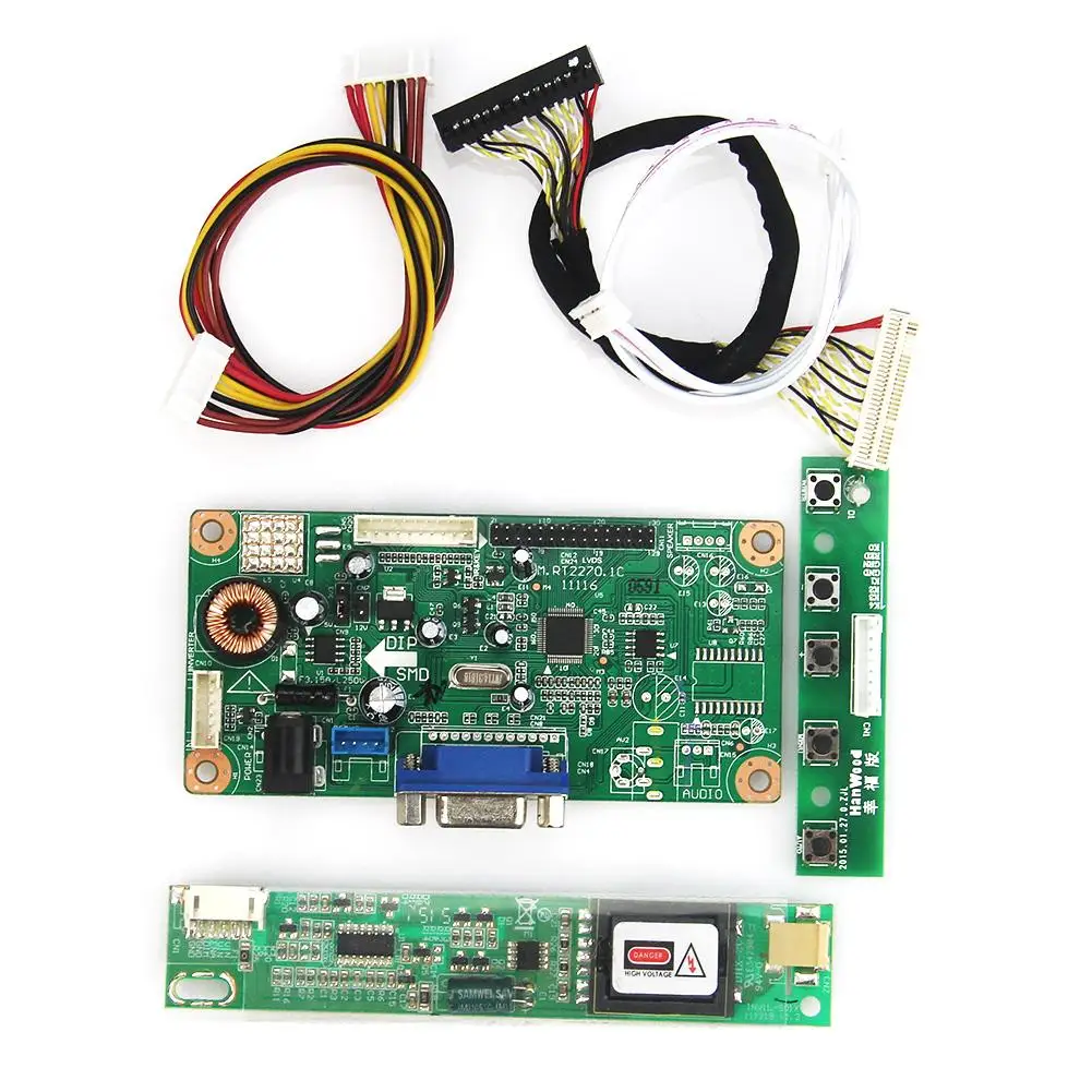 Плата драйвера управления ЖК дисплеем VGA для LTM150X0 L01 LQ150X1LW71N 1024x768 LVDS монитор