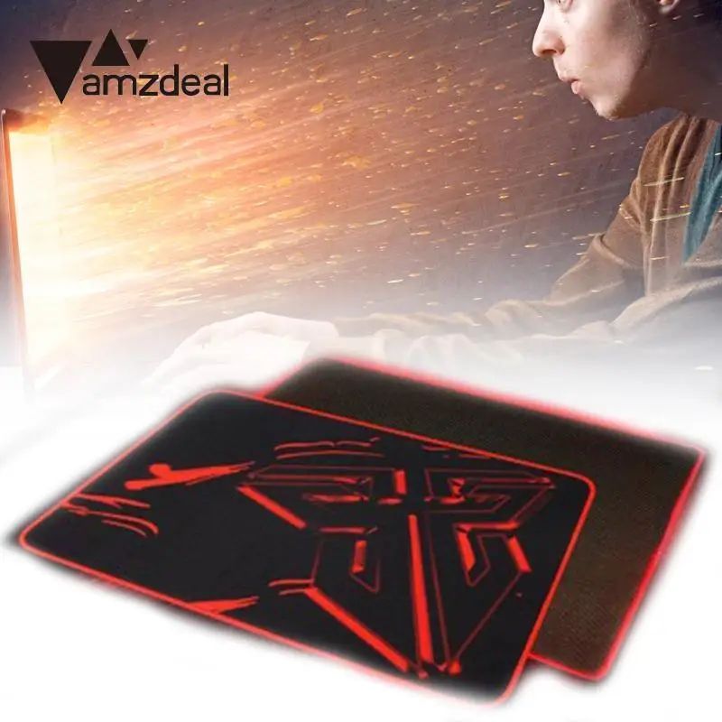 Amzdeal MP25 резиновая Мышь Pad Коврики стежка края Вышивание гладкой высокое качество удовольствие для игры