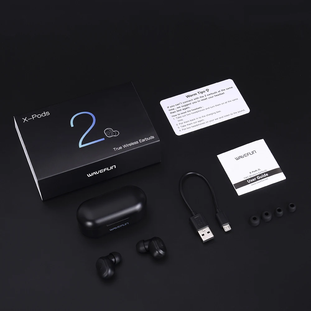 Wavefun XPODS 2L беспроводные наушники Bluetooth 5 0 глубокий бас AAC стерео звуковые для samsung